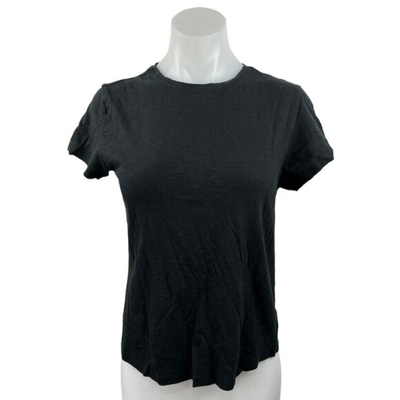 Terez Women's Black Crew Neck Short Sleeve Pullover Fitness T-Shirt Top Size S - Picture 1 of 4